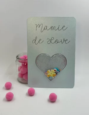 Carte bonne fête mamie – Carte à secouer