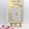 carte pour la fête des mères avec petite fille